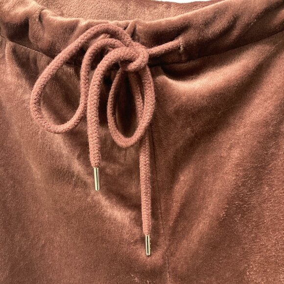 Danskin 2-Piece Velour Track Suit, Sz Large, Pinkish Brown Boxy Hoodie Jogger - Picture 12 of 16